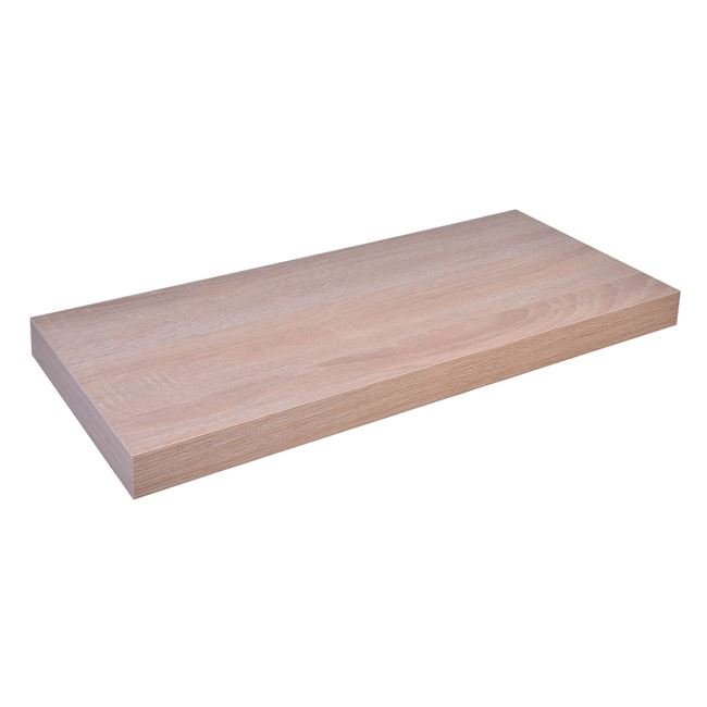 Raft Suspendat de Culoare Naturala de Perete 60x23.5x3.8cm