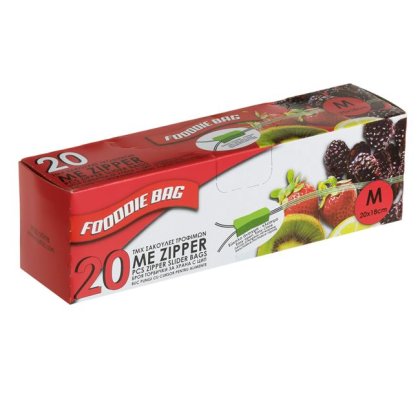 Pungi cu Zipper pentru Alimente 18x20cm (medii) - 20buc