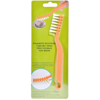 Perie Flexibila Plastic Portocalie 19cm