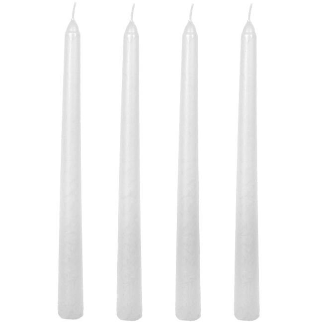 Set Lumanari Albe pentru Sfesnic Ø2x25cm - 4buc