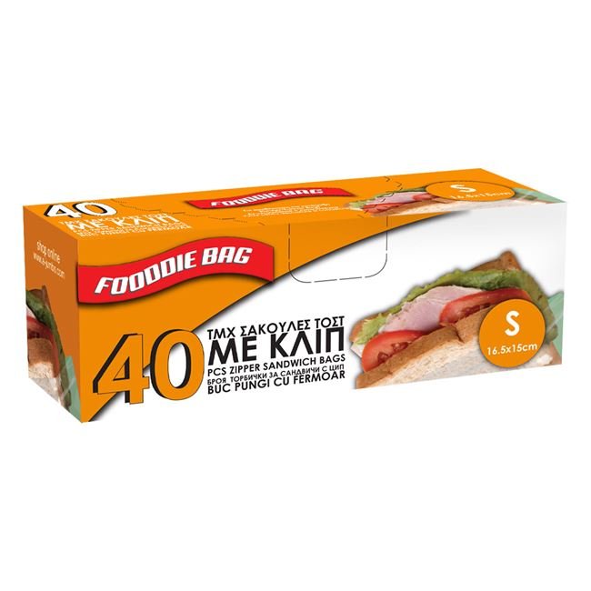 Pungi cu Fermoar pentru Alimente 16.5x15cm (mici) - 40buc