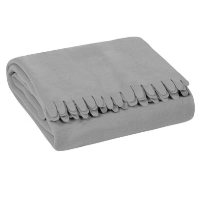 Patura de Iarna Fleece Gri pentru Fotoliu 170x130cm