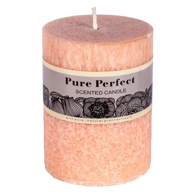 Lumanare Parfumata Bej cu Aroma de Flori Ø6.4x8cm