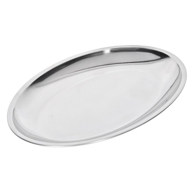 Platou Servire Oval de Inox 27cm