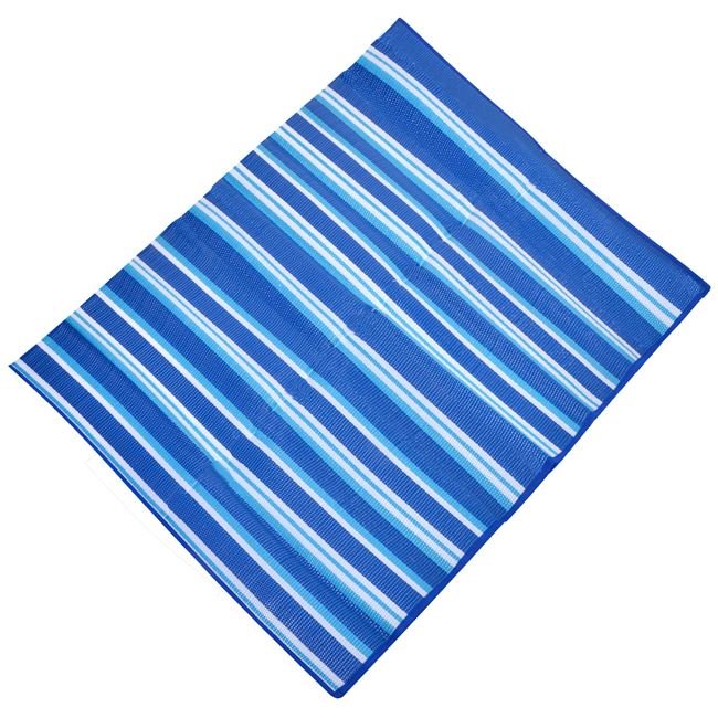 Rogojina Plaja Geanta Bleu Dungi Albe Dubla 180x150cm