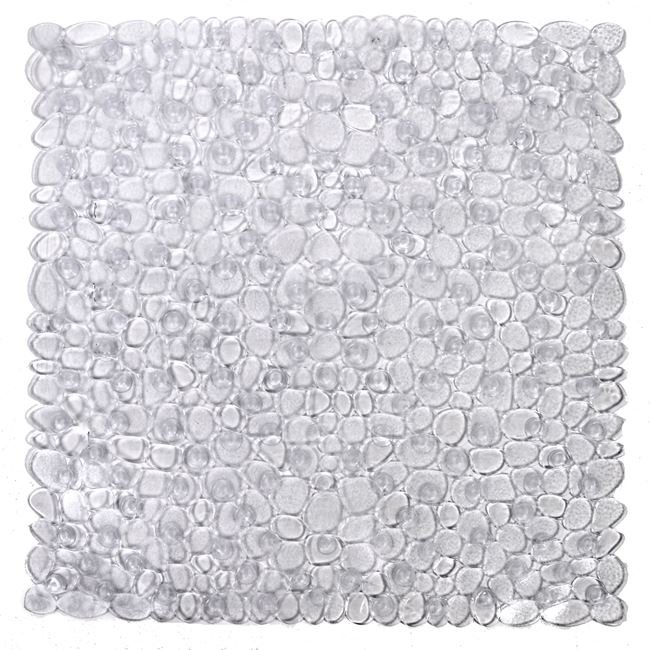 Covoras Baie Antiderapant Pietre Transparent 50x50cm
