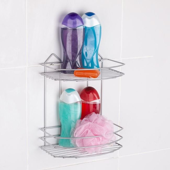 Raft Metalic Suspendabil pentru Baie 25x15x30cm