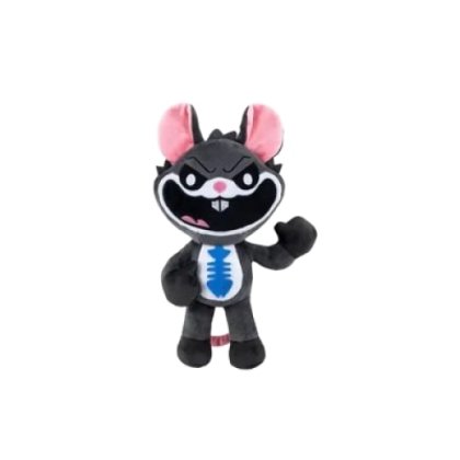 Jucarie de plus, The Smiling Critters 4, Nightmare poppy playtime, VICTINY ® gri, 20/25 cm
