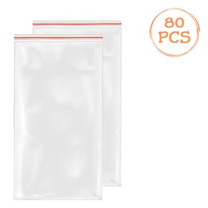 Pungi de Depozitare din Plastic cu Fermoar Ziplock 6x9cm - 80buc