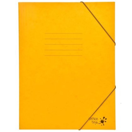 Mapa Prespan din Hartie Galbena cu Elastic 25,5x34,5cm