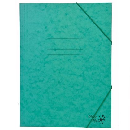 Mapa Prespan Verde din Hartie cu Elastic 25,5x34,5cm
