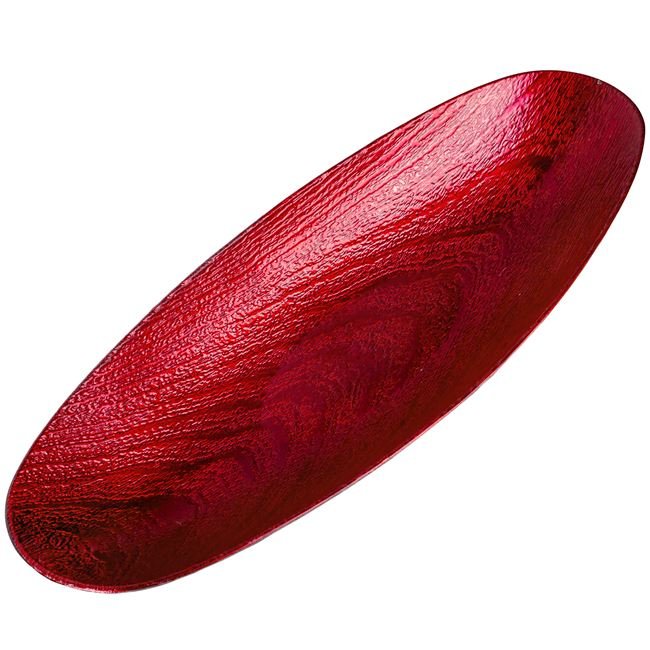 Platou Decorativ din Plastic Rosu Gondola 40.5x15.7x5cm