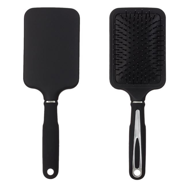 Perie Par Plata Patrata din Plastic Negru