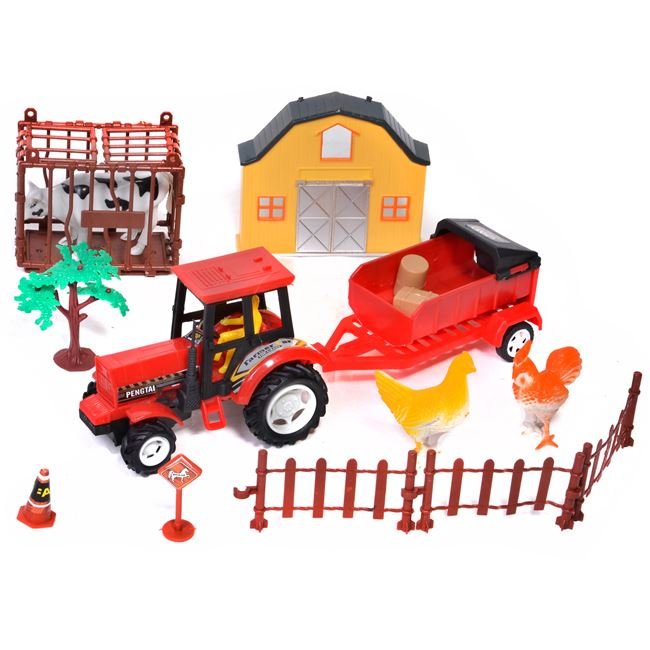 Set Ferma Tractor si Animale