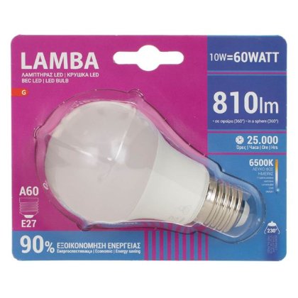 Bec LED E27 10W (A60) - Lumina Alba