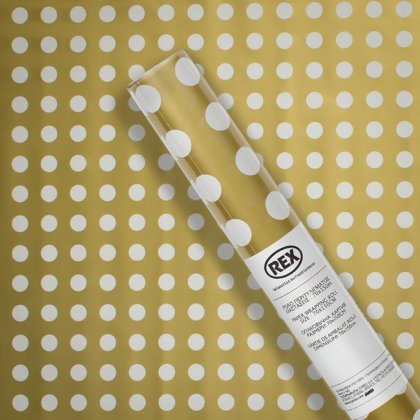 Hartie pentru Ambalat Aurie cu Buline 150x70cm