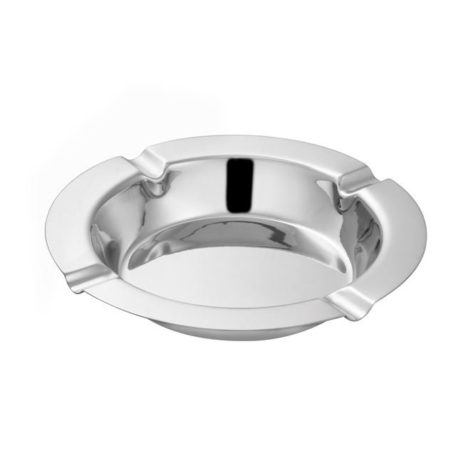 Scrumiera de Inox Rotunda Argintie Ø12x2cm