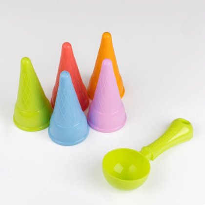 Forme pentru Nisip Set Inghetata la Cornet - 6buc