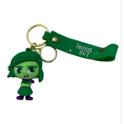 Breloc pentru Chei VICTINY® Ghiozdan, Geanta, Penar, model Disgust, inside out, Pentru Copii, verde