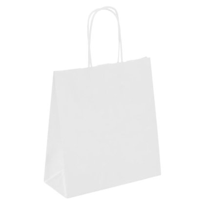 Sacosa Cadou Kraft Alba 26x11x35cm