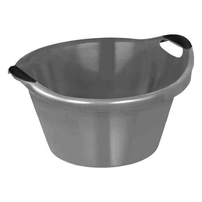 Lighean din Plastic Argintiu 15L
