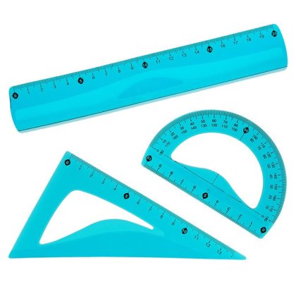 Set Rigle Flexibile Bleu 20cm - 3buc