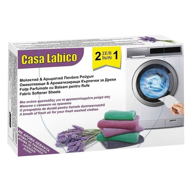 Foite Parfumate cu Balsam pentru Rufe 2in1 Casa Labico - 30buc