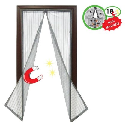 Plasa Anti Tantari Alba cu Magnet pentru Usa 1.5x2.2m
