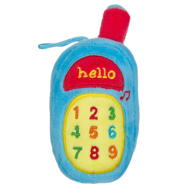 Zornaitoare de Plus Telefon Mobil Bleu cu Sunet 16cm