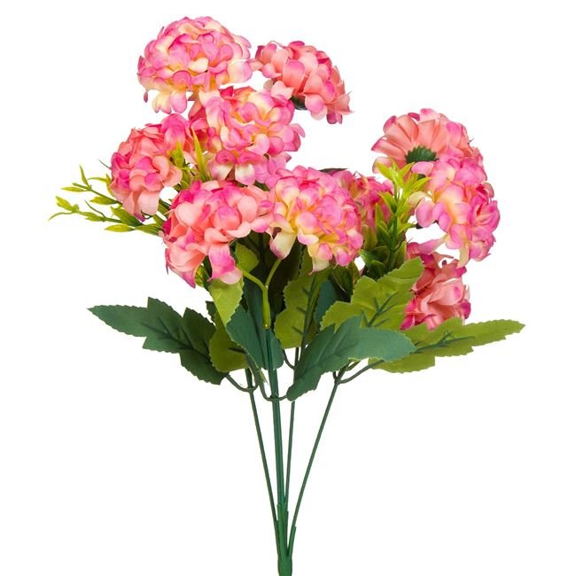 Buchet Flori Artificiale Hortensii Roz 37cm