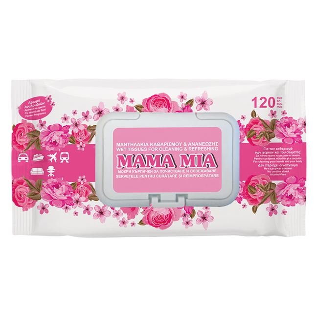 Servetele Umede pentru Maini / Corp cu Aroma de Flori - 120buc