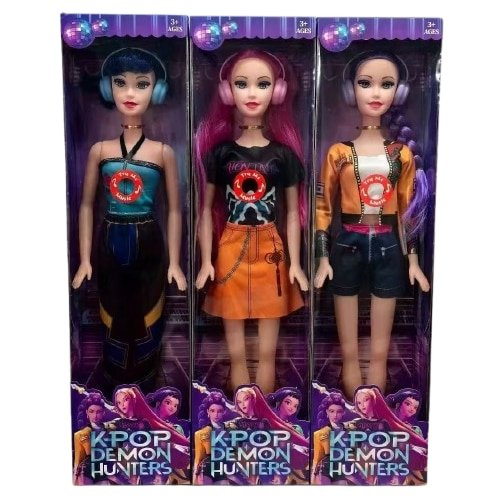 Papusa Mira KPop Demon Hunters, 55 cm, sunete, lumina, plastic