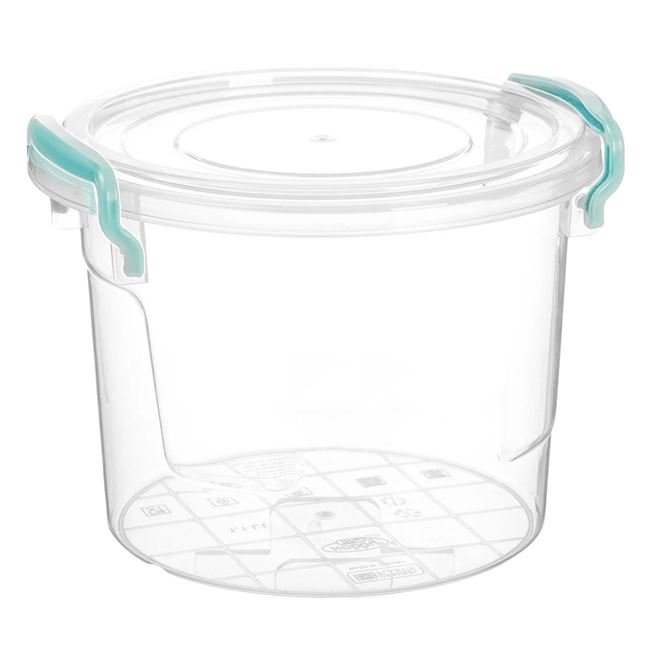 Recipient Alimente Rotund Transparent 1.1L