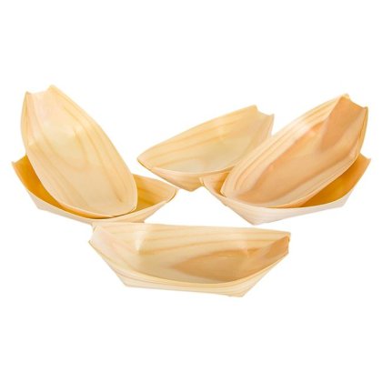 Set Boluri din Lemn Gondola 14cm - 6buc