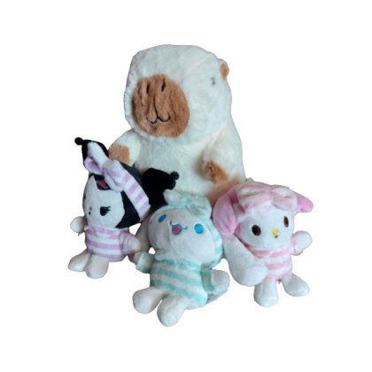 Set 4 Capybara Plush si hello kitty kuromi si cinnamoroll VICTINY® alb/crem/ roz/ albastru / mov23 cm / 13 cm / 13 cm/ 13 cm Brand: victiny Categorie: Jucarii de plus Permisiune actualizare: Da