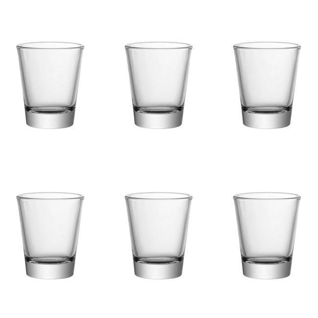 Set 6 Pahare Shot din Sticla 50ml