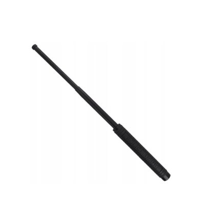 Baston telescopic din otel/cauciuc, Zola®, lungime reglabila 20-50 cm, negru