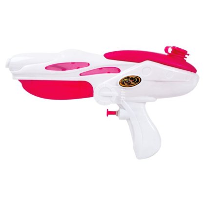 Pistol de Apa din Plastic Alb Fucsia 27cm