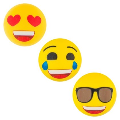 Mingi de Plastic Anti Stress cu Model Emoji - 3buc