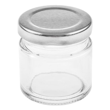 Borcan din Sticla cu Capac Metalic 55ml