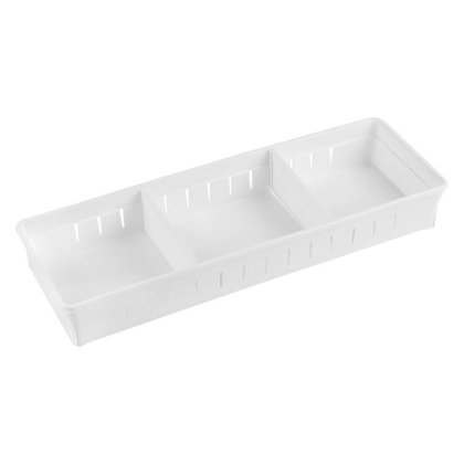 Organizator Alb cu 2 Compartimente pentru Sertar 35x12x5cm