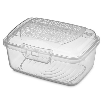 Caserole Transparenta cu Capac Integrat 350ml