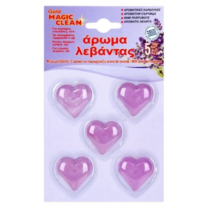 Inimi Parfumate cu Aroma de Lavanda - 5buc