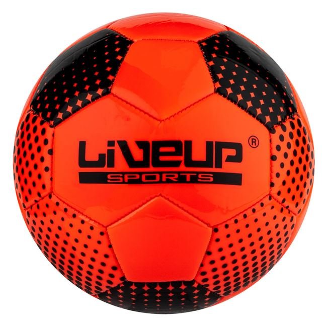 Minge de Fotbal Portocalie Neagra Nr.4