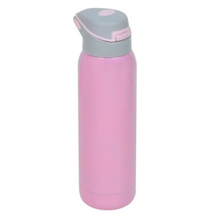 Sticla Izoterma Roz cu Pai 500ml