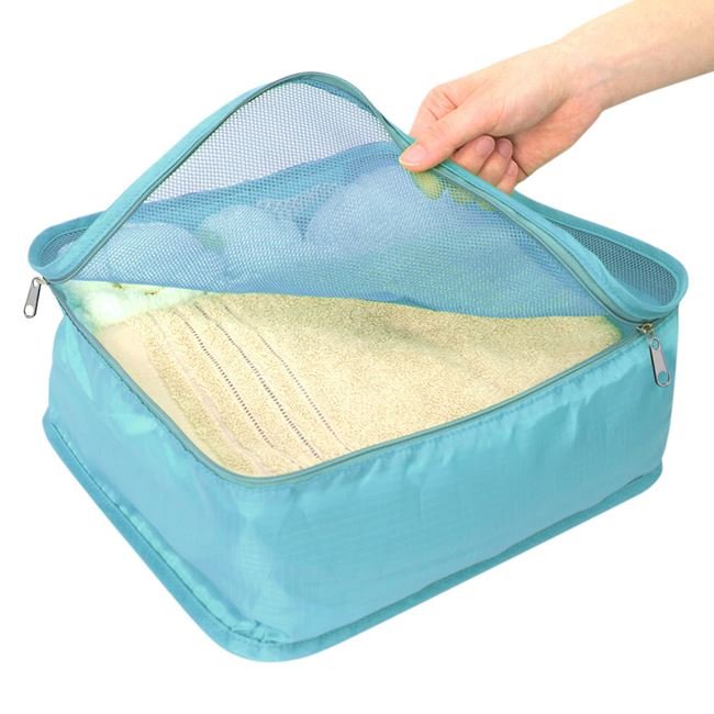 Husa de Calatorie Depozitare Haine Turcoaz 40x30x12cm