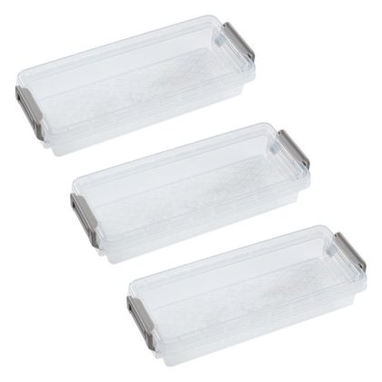 Cutii de Organizare din Plastic 20,4x8x3,7cm - 3buc
