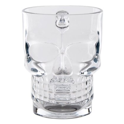 Pahar din Sticla Craniu pentru Bere 500ml