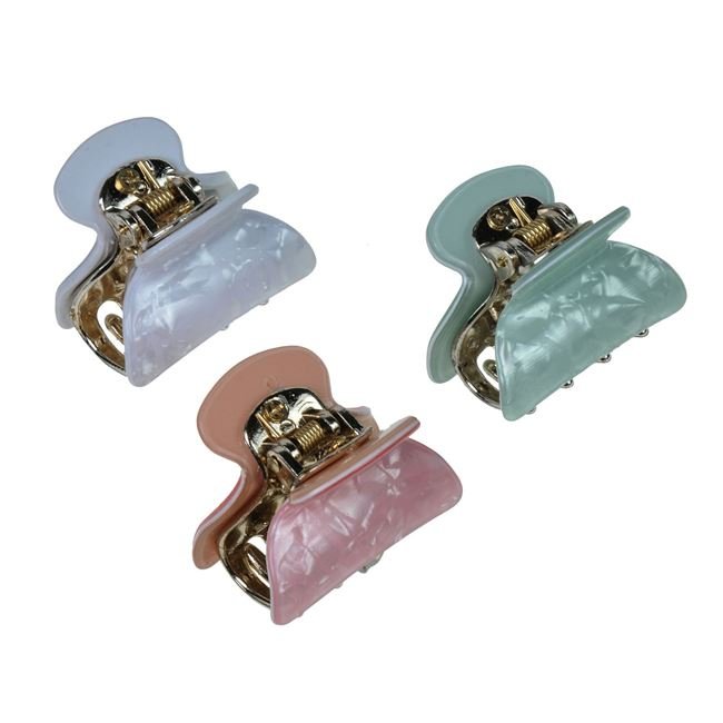 Clame Par Dama Pastel Perlate 4cm - 3buc