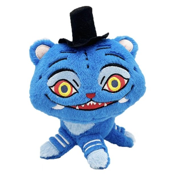 Jucarie de plus VICTINY® Tiger Derpy, design realist, multicolor, 18 cm